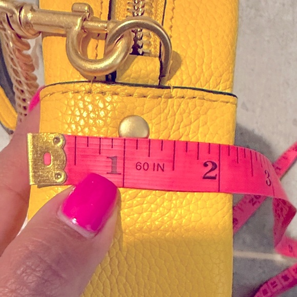 NWT Tory Burch Limited Edition Mini Vibrant Lemon Drop Yellow Crossbody Bag